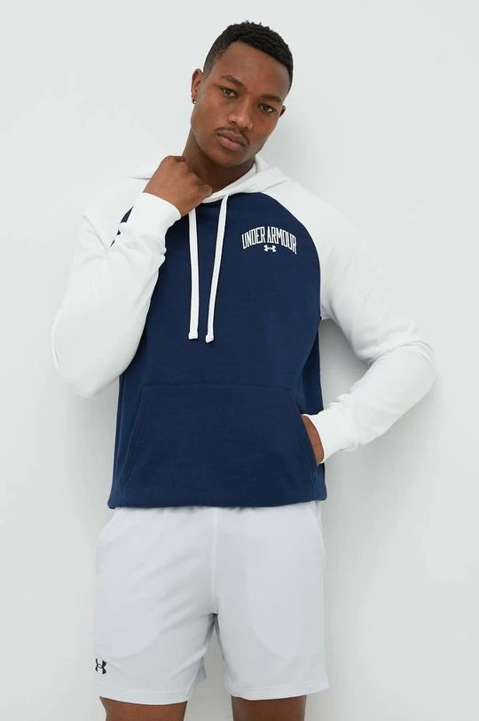 Ανδρικά Χωρίς φερμουάρ Μπλούζα Under Armour ναυτικό μπλε, με κουκούλα