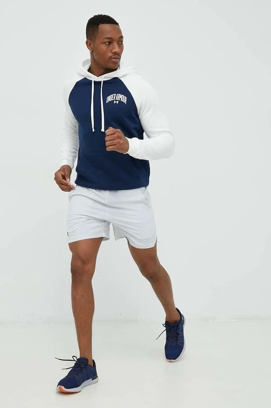 Ανδρικά Χωρίς φερμουάρ Μπλούζα Under Armour ναυτικό μπλε, με κουκούλα - Image 2