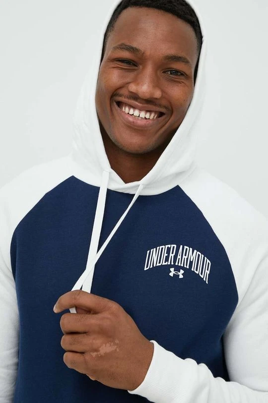 Ανδρικά Χωρίς φερμουάρ Μπλούζα Under Armour ναυτικό μπλε, με κουκούλα - Image 4