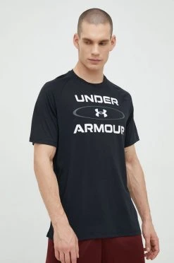 Ανδρικά Μπλουζάκια Μπλουζάκι προπόνησης Under Armour 2.0 , χρώμα: μαύρο