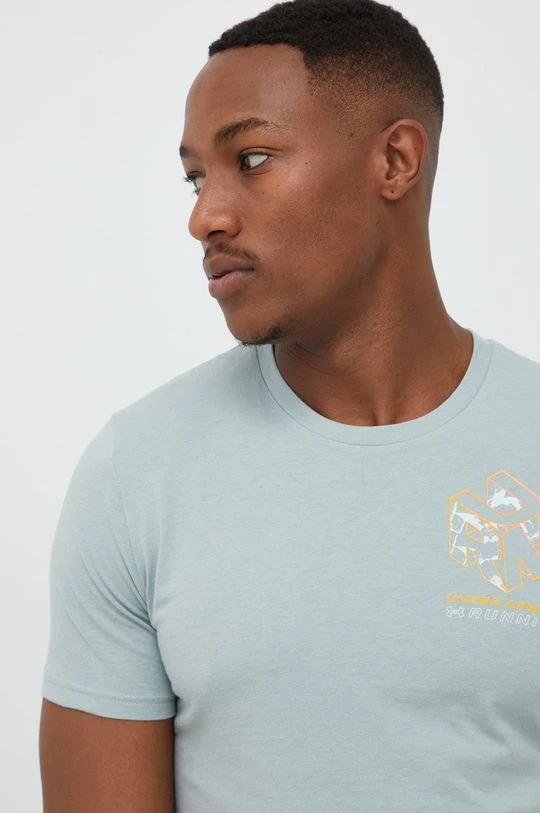 Ανδρικά Μπλουζάκια Μπλουζάκι Under Armour Grid , χρώμα: τιρκουάζ - Image 4