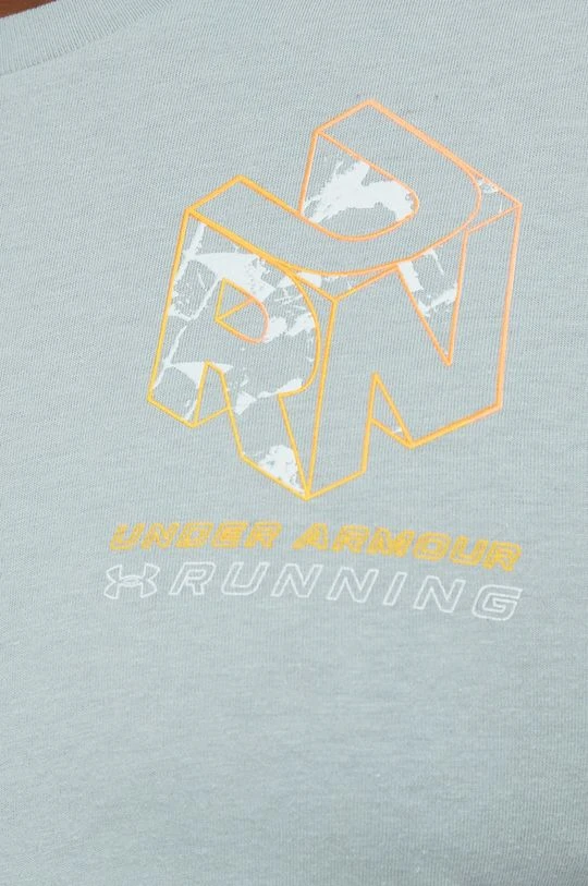 Ανδρικά Μπλουζάκια Μπλουζάκι Under Armour Grid , χρώμα: τιρκουάζ - Image 5