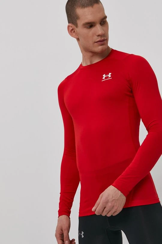 Ανδρικά Μακρυμάνικα Longsleeve Under Armour χρώμα: κόκκινο - Image 4