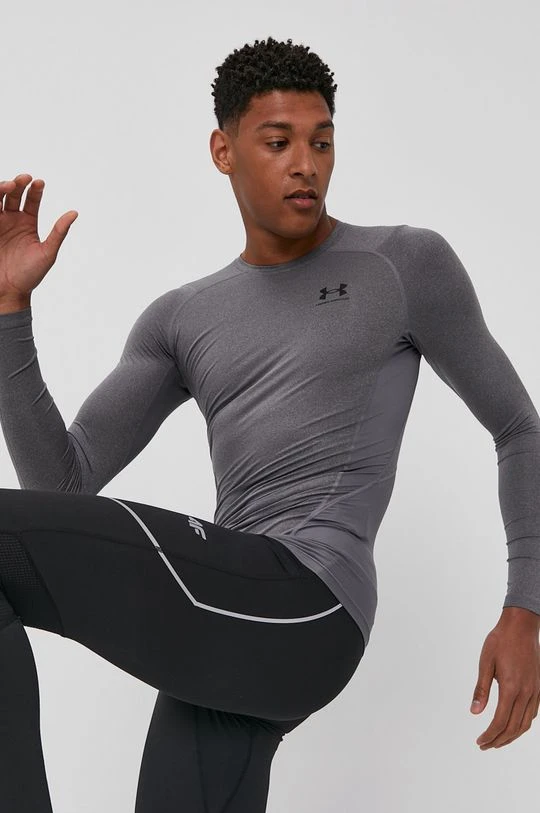 Ανδρικά Μακρυμάνικα Longsleeve Under Armour χρώμα: γκρι - Image 4